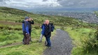 With the town of Newtownabbey below
