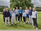 Afternoon of golf, left to right