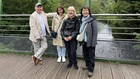John Luke footbridge spanning the Lagan, left to right