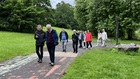 Walking towards Shaw's Bridge, left to right