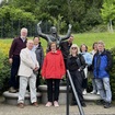 Mary Peters statue, left to right