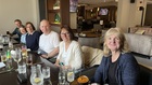 Lunch at River Bar, left to right