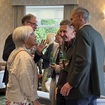 Drinks reception, left to right