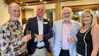 Drinks reception, left to right