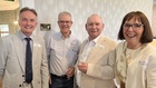 Drinks reception, left to right