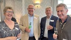 Drinks reception, left to right
