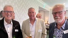 Drinks reception, left to right