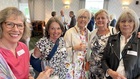 Drinks reception, left to right