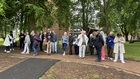 Studying the 'Buy a Brick' walkway